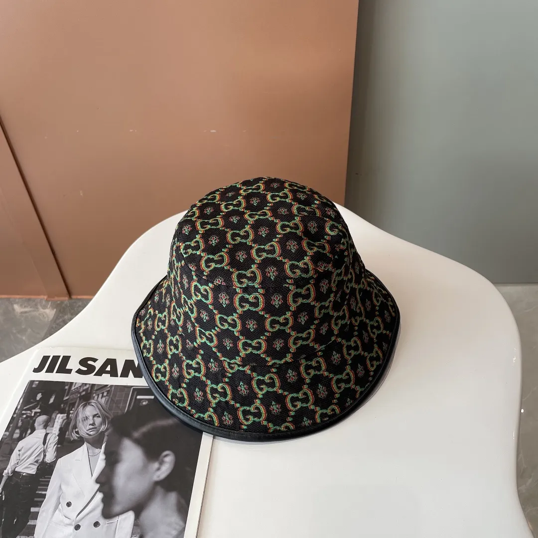P60 GUCCI Gucci GGDenim series bucket hat, the same fabric as the official website, denim presbyopia, retro classic series, same style for men and women