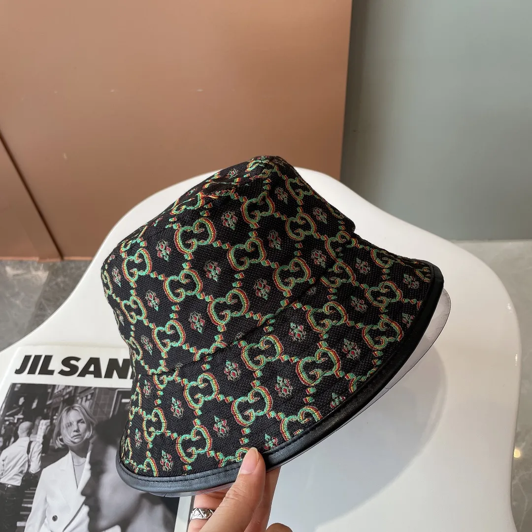 P60 GUCCI Gucci GGDenim series bucket hat, the same fabric as the official website, denim presbyopia, retro classic series, same style for men and women