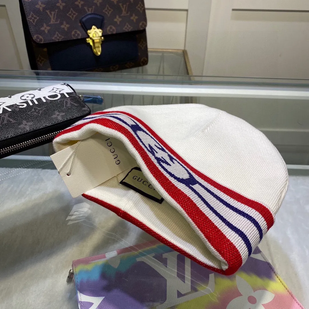 P50 with dust bag GUCCI Gucci original single hat official website new hairband decorative knitted hat, love][love] wool cashmere double-layer hat😱😘warm and fashionable, simple and elegant, more fashionable and high-end!