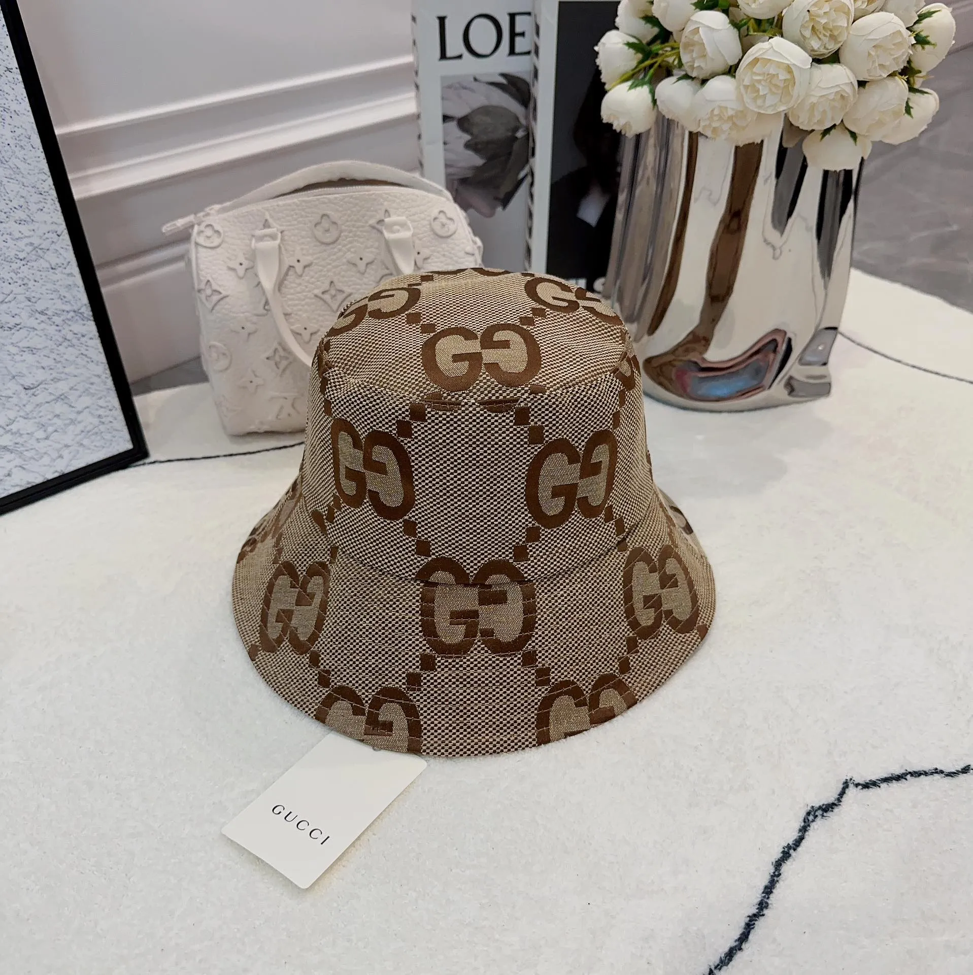 P60 gucci presbyopic fisherman hat, 2022 spring and summer new style, new big G presbyopic ❀ series, you will feel excited at first sight 💗 Versatile style, absolutely perfect