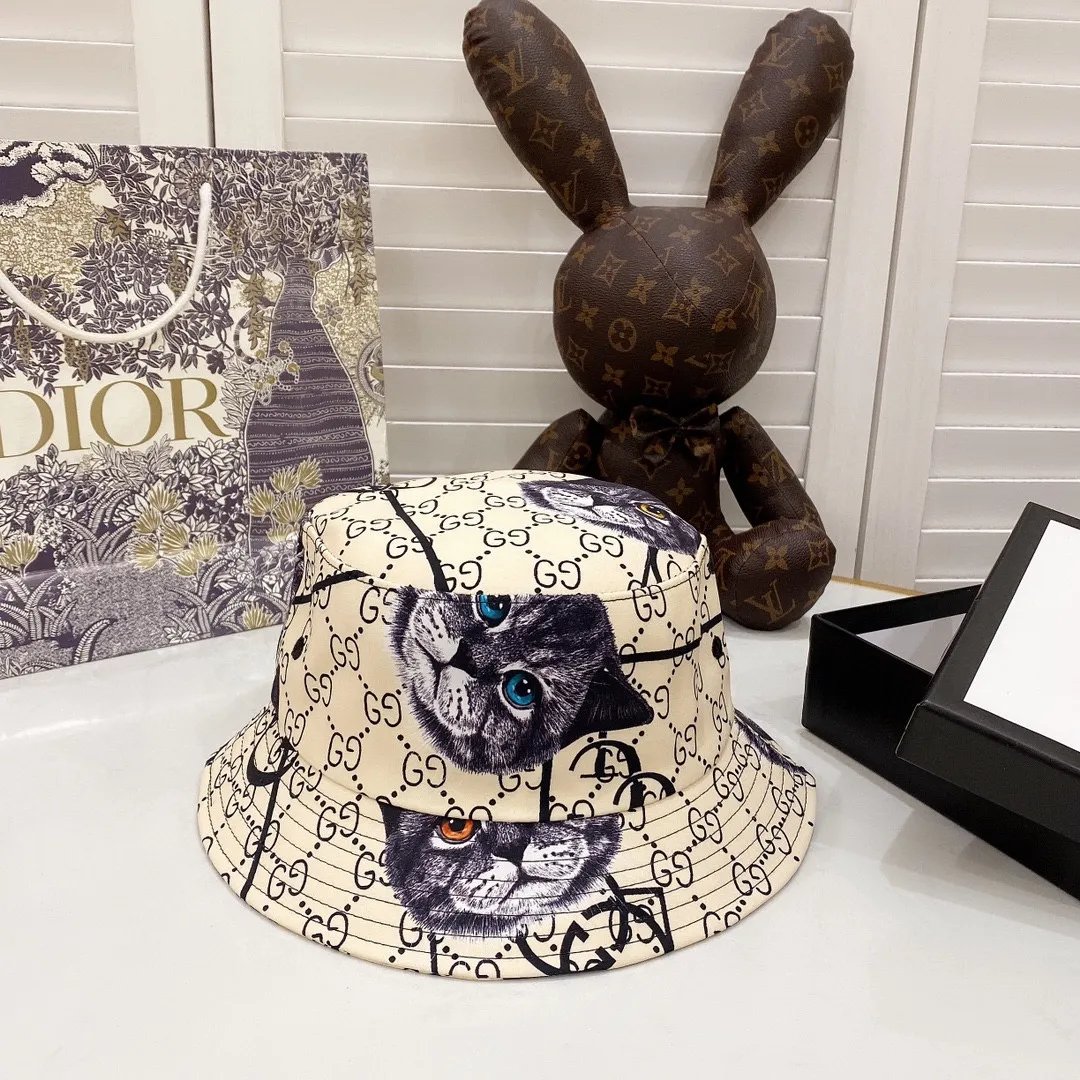 Special P130💛 Comes with dust bag [GUCCI] 2020 new embroidered simple style fisherman hat, hot shipment, versatile item🥰