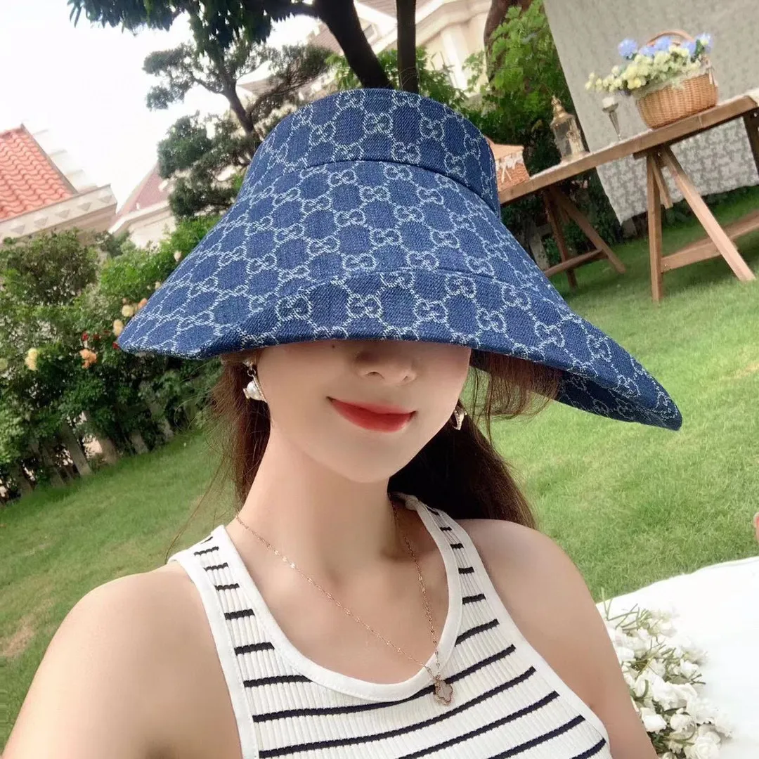Running amount 100¥ Gucci new sun hat, empty top peaked hat, cowboy hat, head circumference 57cm adjustable