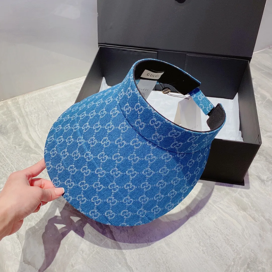Running amount 100¥ Gucci new sun hat, empty top peaked hat, cowboy hat, head circumference 57cm adjustable