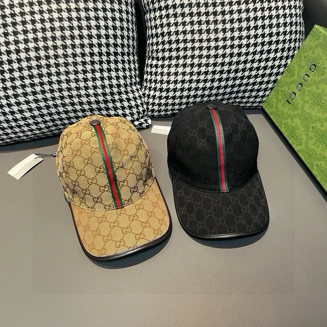 p90., Gucci (Gucci) classic original baseball cap, vertical small webbing, 1:1 mold customization, original canvas + first-layer cowhide, genuine leather edging, handsome and fashionable, popular purchasing agency, versatile style for men and women, great quality! The basic head circumference is 56cm, and the patch is adjustable.
