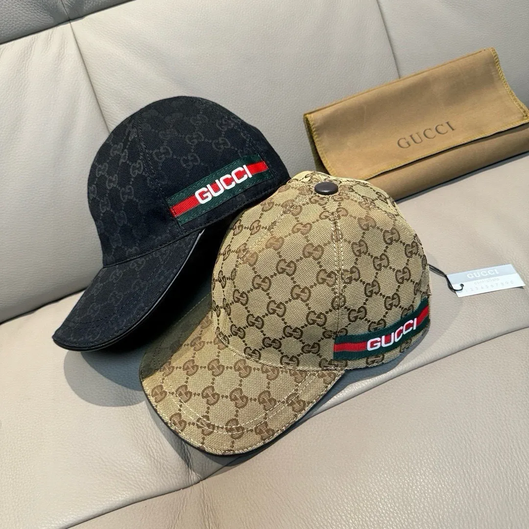 p90, Gucci (Gucci) new spring and summer original baseball cap, logo webbing, 1:1 mold customization, original canvas + first-layer cowhide, popular purchasing agent, versatile style for men and women, great quality! The basic head circumference is 56cm, and the patch is adjustable.
