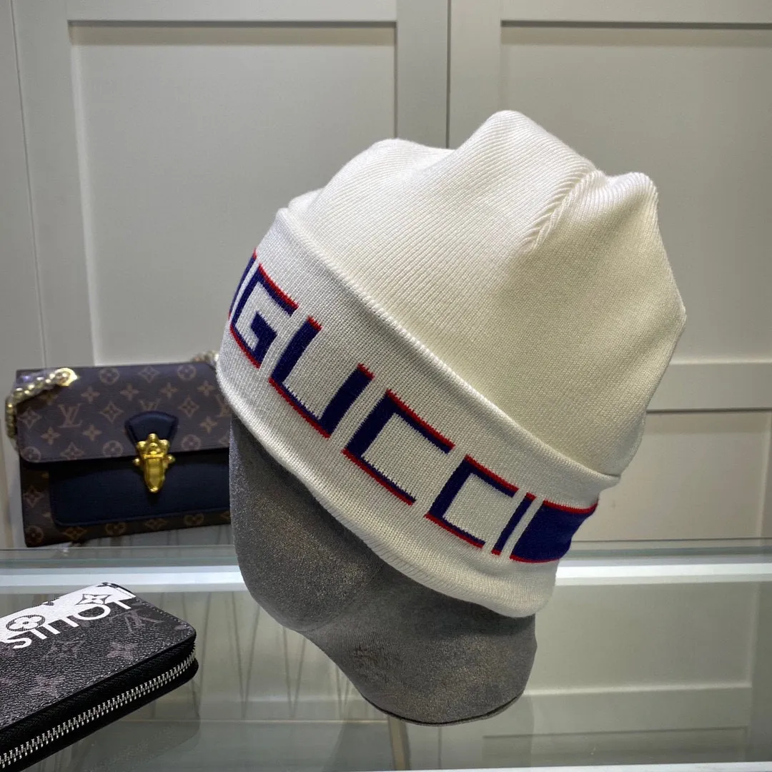 P54 comes with dust bag GUCCI Gucci original single hat official website new product double-layer knitted hat with headband decoration, love][love] wool cashmere double-layer hat 😱😘warm and fashionable, simple and elegant, more fashionable and high-end!