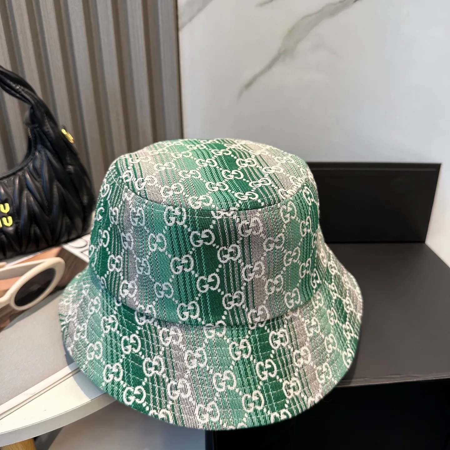 P70 GUCCI 2025 counter new jacquard fisherman hat, very trendy! Casual and sports style, classic production, super easy to match! Look small