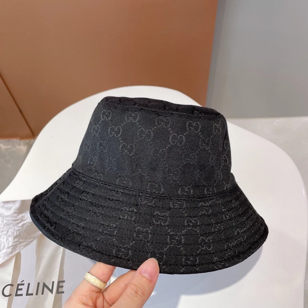 P66 GUCCI Gucci's new counter-synchronized reversible fisherman hat, a popular model shipped, super easy to match, new model on the shelves