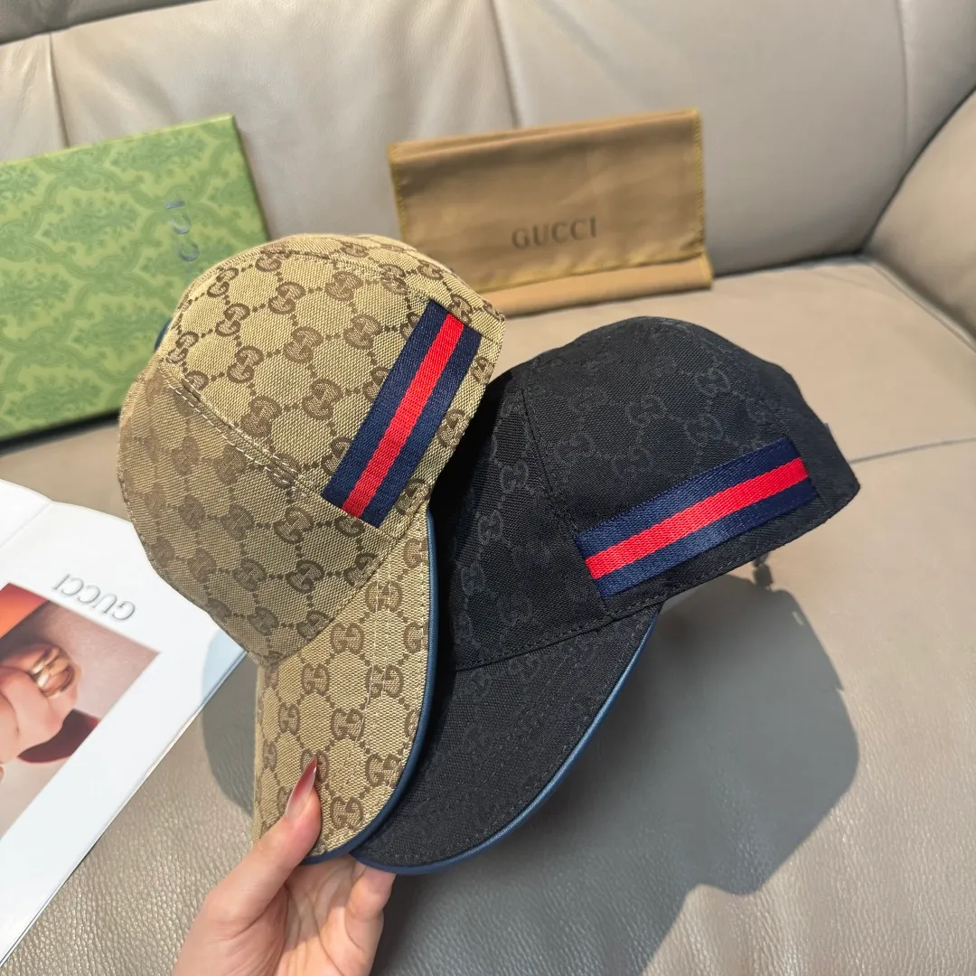 p90 ten thousand year old classic new color is shipped!   , Gucci (Gucci) classic original baseball cap 😍😍 1:1 mold opening and customization at the counter, the highest version, original canvas fabric + first layer of cowhide, light and breathable! Photographed in real life, suitable for men and women in all seasons, basic head circumference 56cm, adjustable patches.