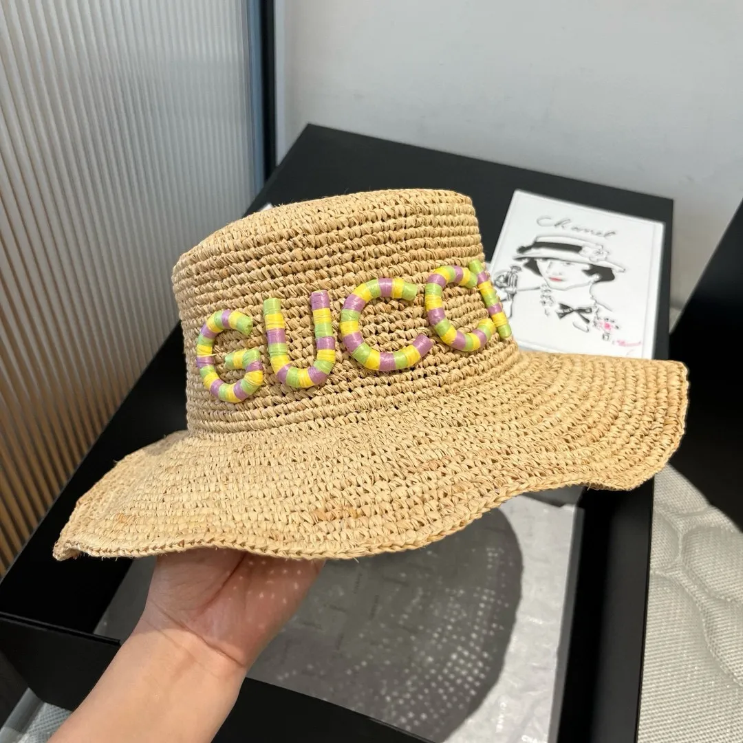 💰240¥ Gucci new raffia hat, official model, head circumference 57cm