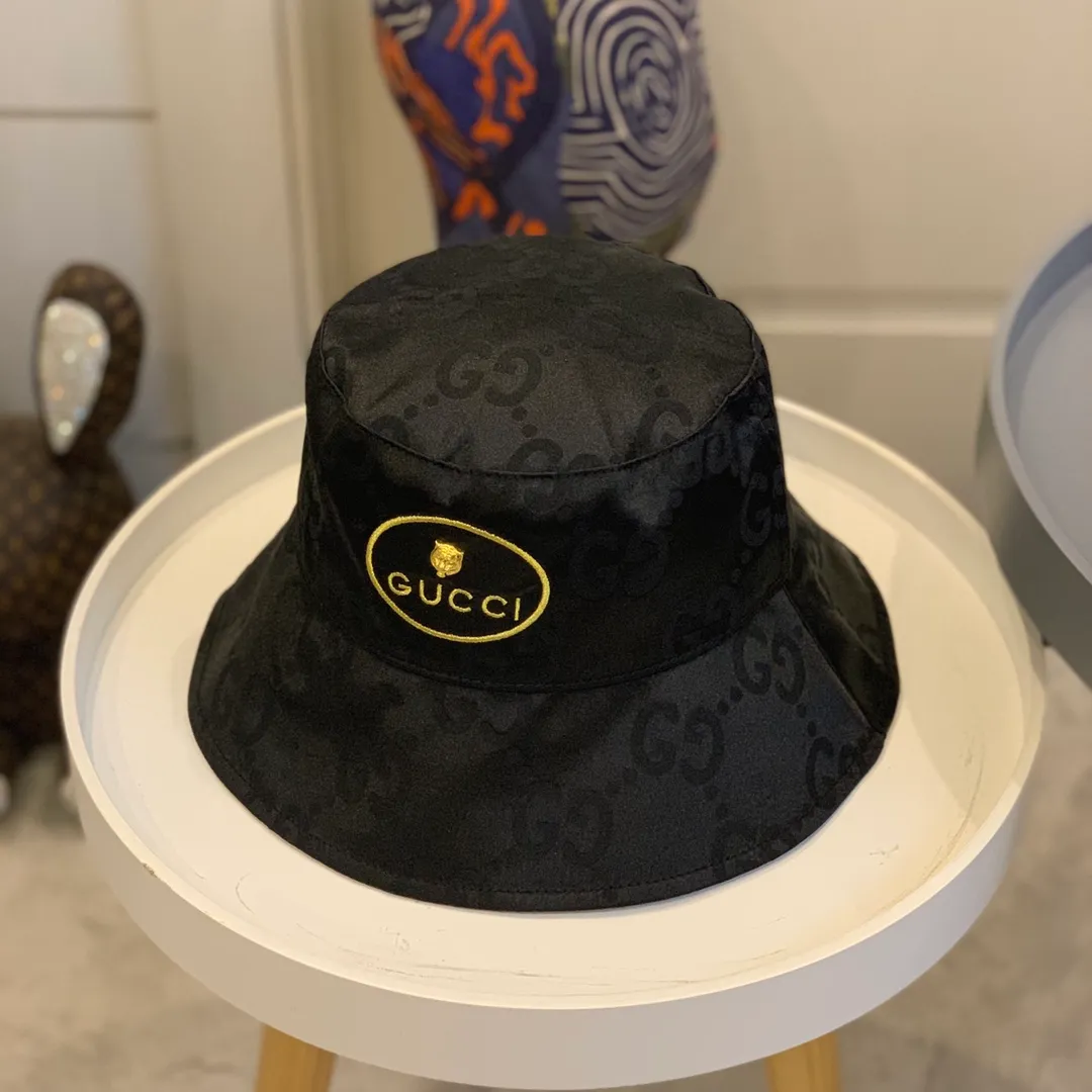 P90 GUCCI Gucci 2021 early spring counter new simple fully embroidered fisherman hat is very trendy! Made with double lining, super easy to match with clothes!