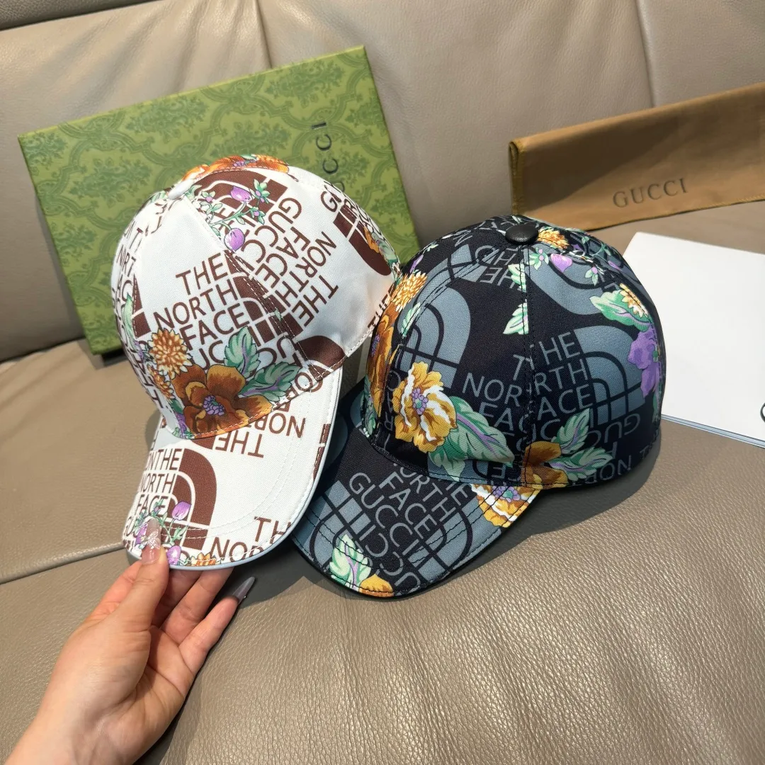 p90, Gucci (Gucci) new original baseball cap, Gucci north print, counter 1:1, imported canvas + first-layer cowhide, popular purchasing agent, versatile style for men and women, great quality! The basic head circumference is 56cm, and the patch is adjustable.