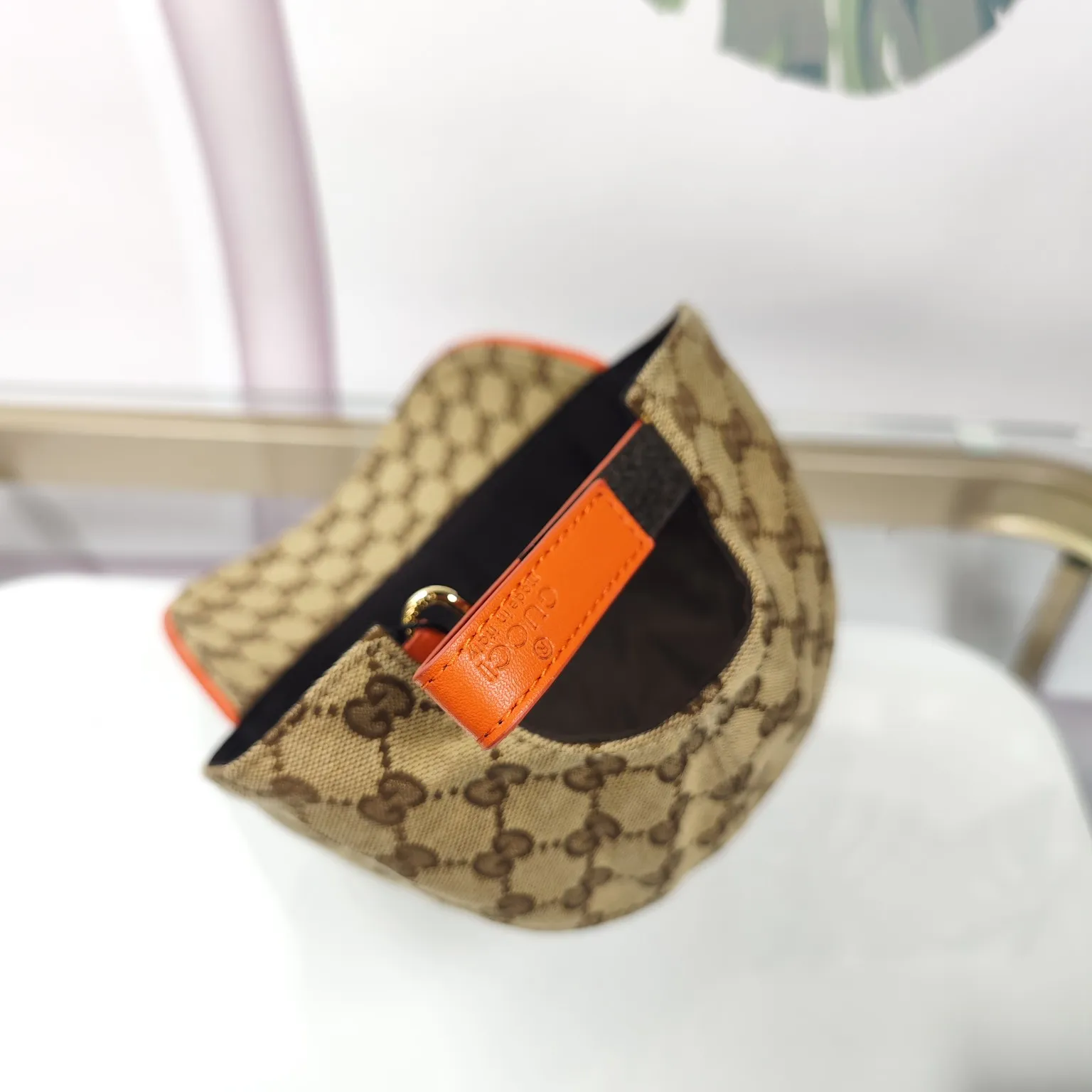 Batch 90 High quality, GUCCI--High version embroidered official website matching flower baseball cap [Fireworks]
