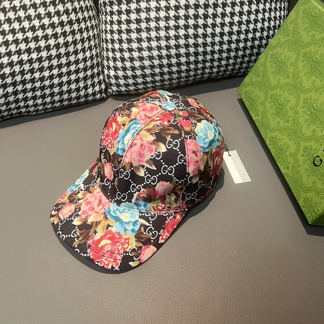 🉐90, Gucci (Gucci) new original baseball cap, rose, 1:1 mold customization, dark pattern small double G, details comparable to counters, original canvas fabric + first-layer cowhide, excellent quality! The first choice for handsome men and beautiful women, fashionable and versatile. Basic head circumference 56, adjustable patch