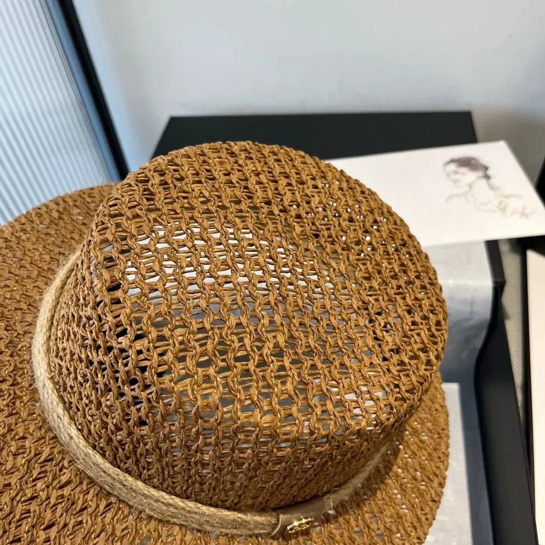 💰120¥ Gucci flat top hat, hollow sun hat, small top hat, head circumference 57cm