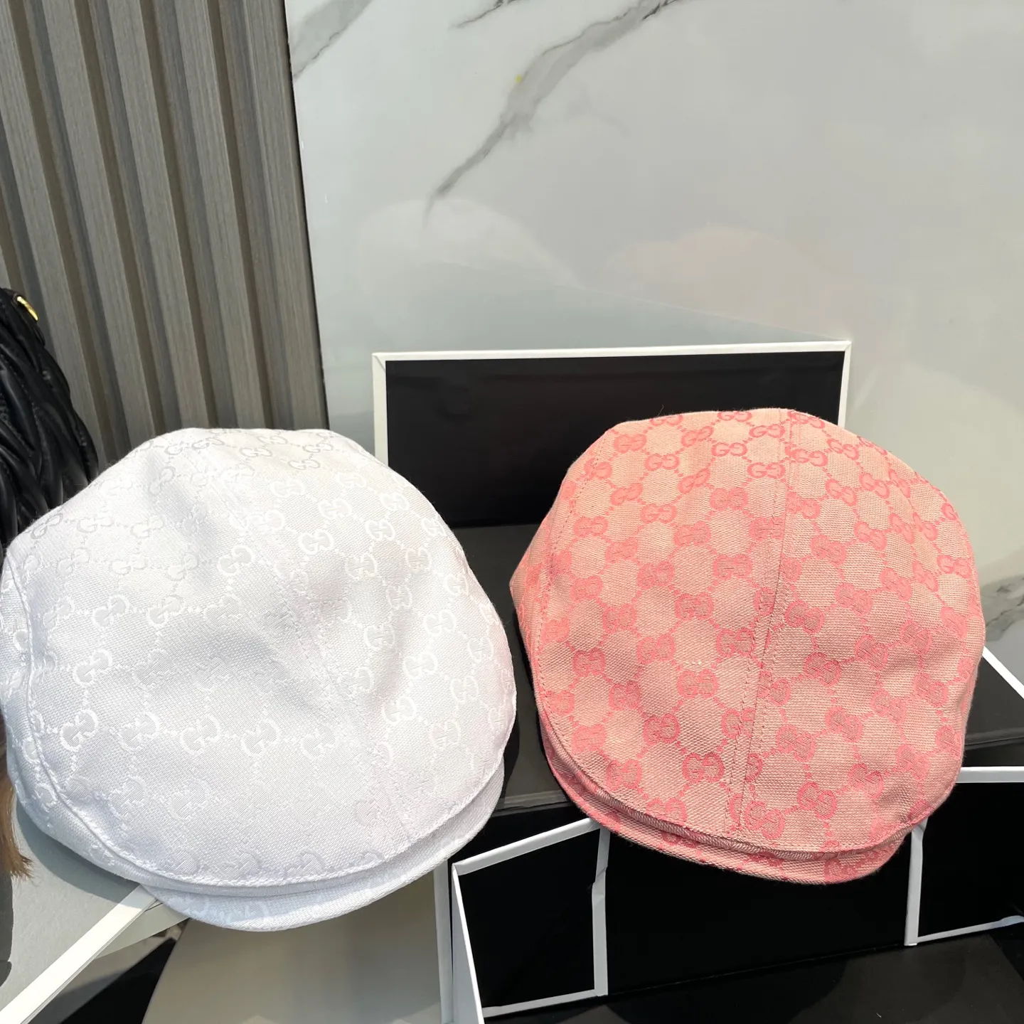P80 Gucci forward hat, painter's hat, classic presbyopia, head circumference 57cm