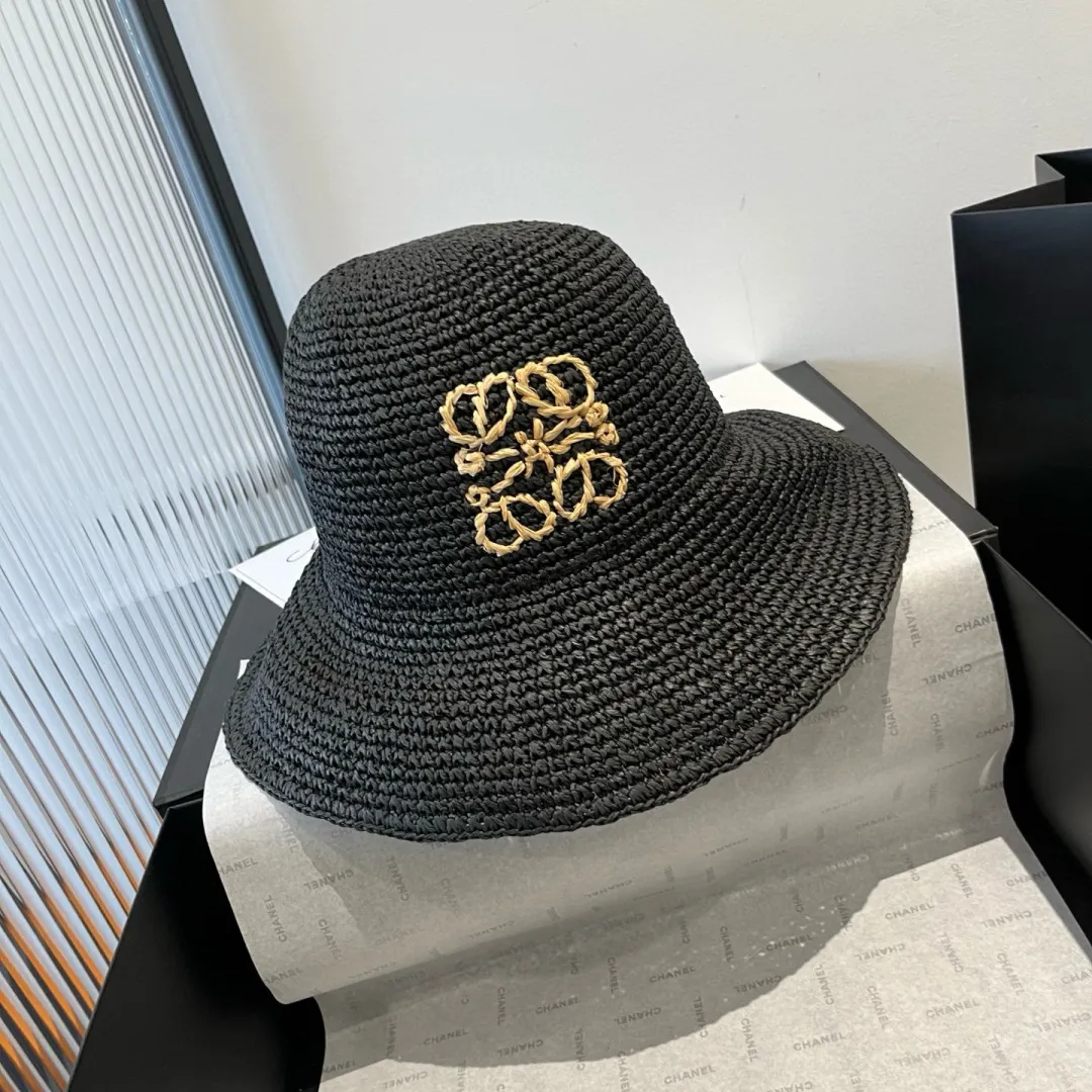 💰100¥ ＬＯＥＷＥLOEWE's new straw hat, hand-crocheted straw hat, foldable, easy to carry, head circumference 57cm