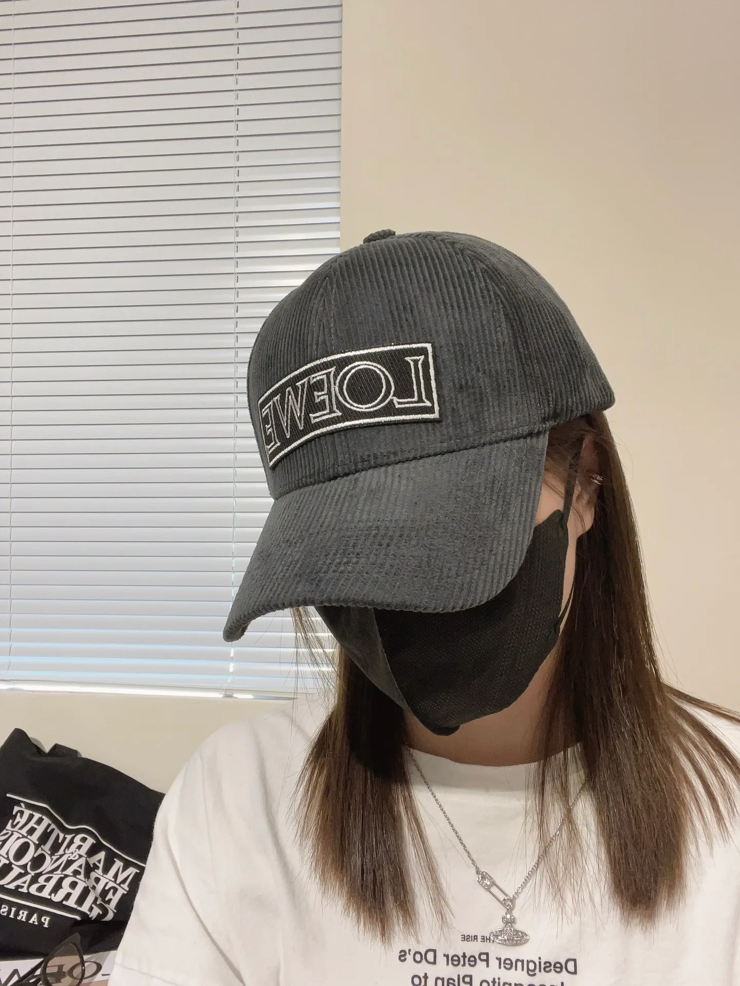 P80 🧢Loewe~New baseball cap🧢, simple embroidered classic logo, super texture👍, exquisite big-name style, a must-have artifact for goddesses, couple style