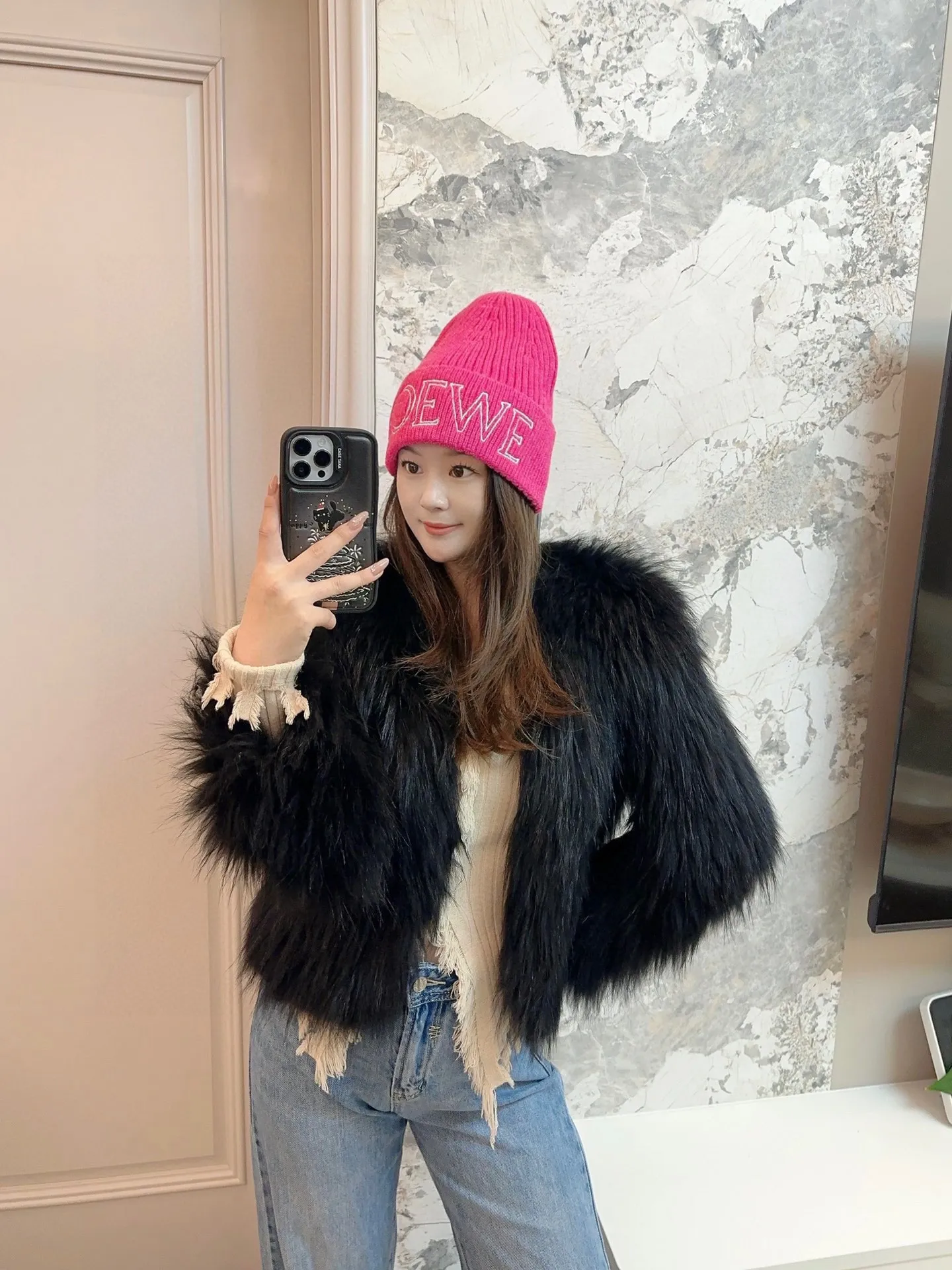 60💰 Classic knitted hat from loewe official website! Xiaohongshu’s hottest selling item! Dress well! The same style for men and women, thicker and warmer, fashionable and popular 🌸First-class quality, the best brand for warmth in autumn and winter, order now, limited edition