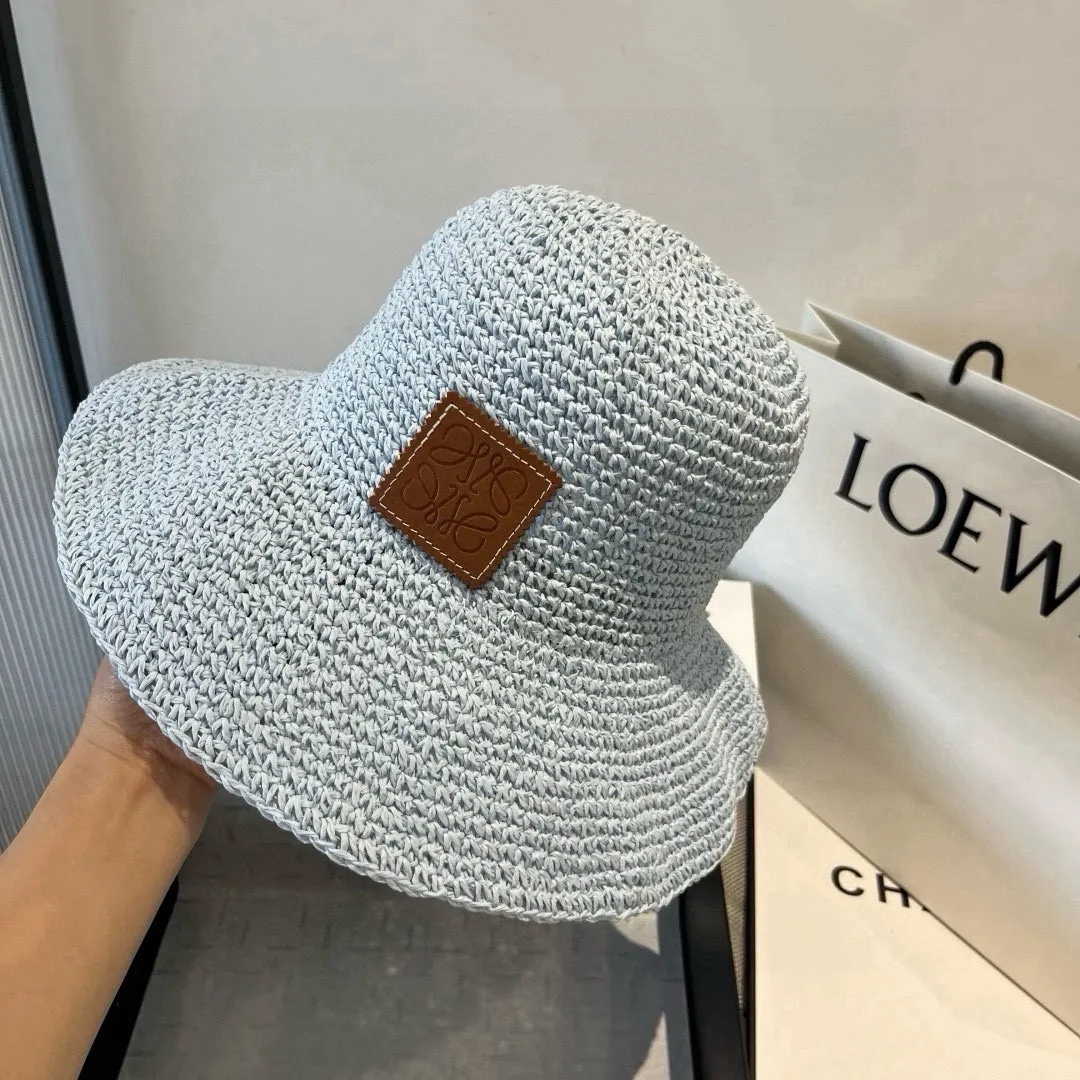 💰140¥ Loewe new straw hat, sunshade beach hat, head circumference 57cm