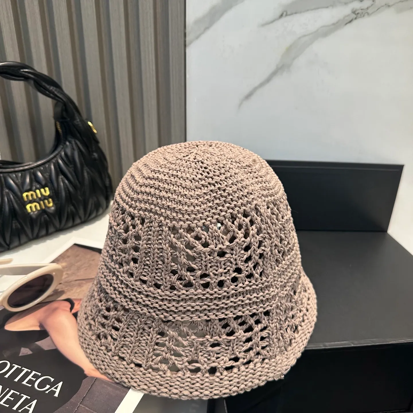 P70 LOEWE summer fisherman hat for women 2025 without makeup Internet celebrity versatile bucket hat sun protection face covering fashion basin hat