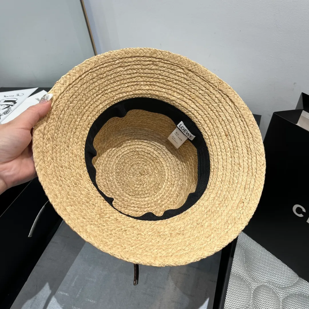 💰170¥ LOEWE Laffia hat, bucket hat, head circumference 57cm