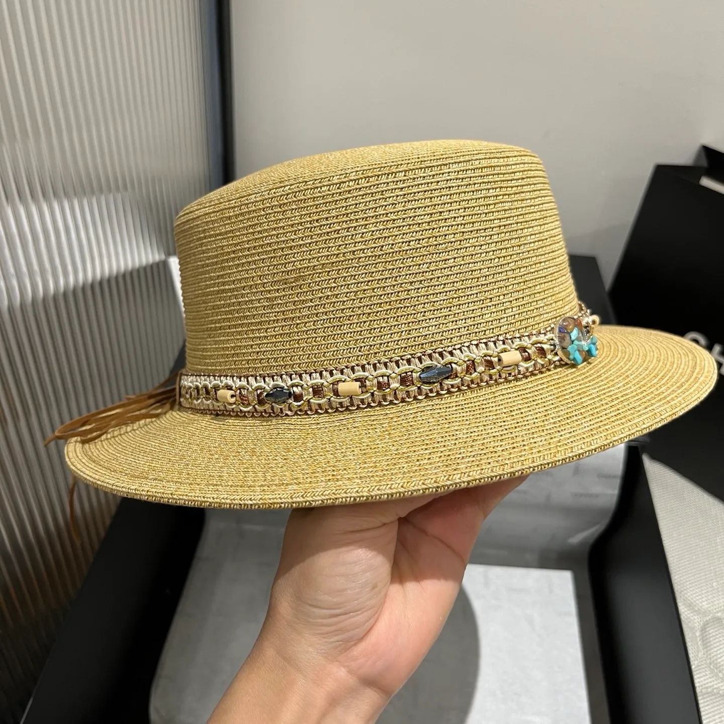 💰140¥ ＬＯＥＷＥ Loewee’s new flat top hat, head circumference 57cm