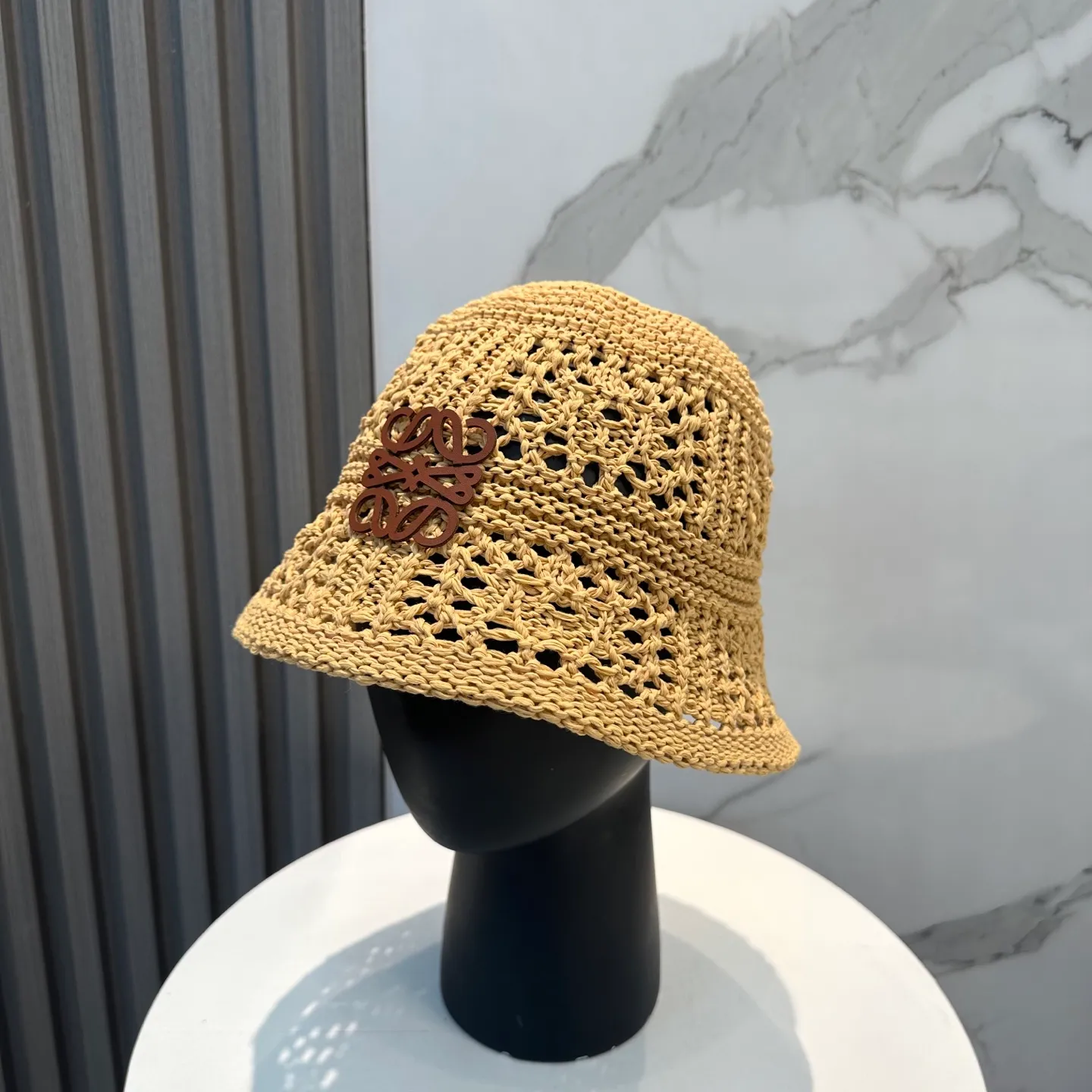 P70 LOEWE summer fisherman hat for women 2025 without makeup Internet celebrity versatile bucket hat sun protection face covering fashion basin hat