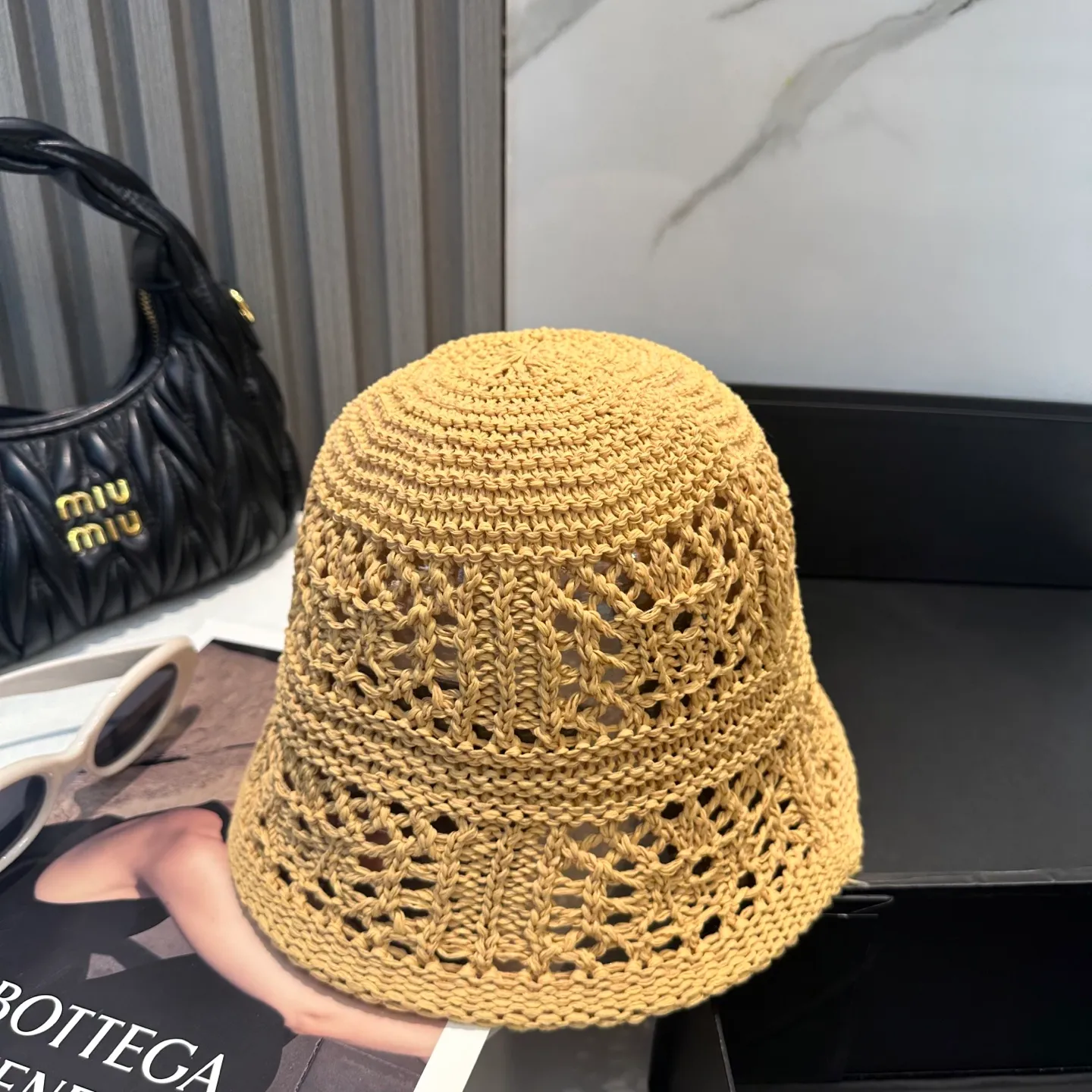 P70 LOEWE summer fisherman hat for women 2025 without makeup Internet celebrity versatile bucket hat sun protection face covering fashion basin hat