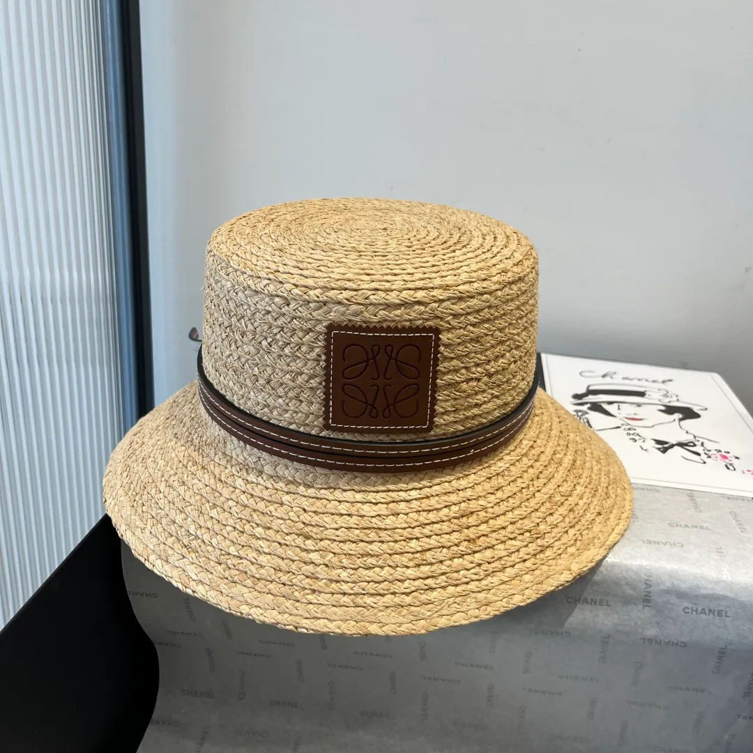 💰170¥ LOEWE Laffia hat, bucket hat, head circumference 57cm