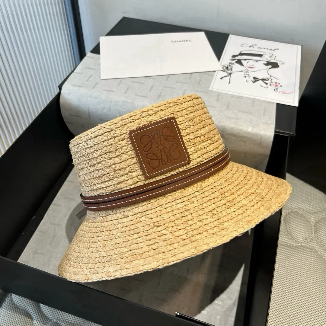 💰170¥ LOEWE Laffia hat, bucket hat, head circumference 57cm