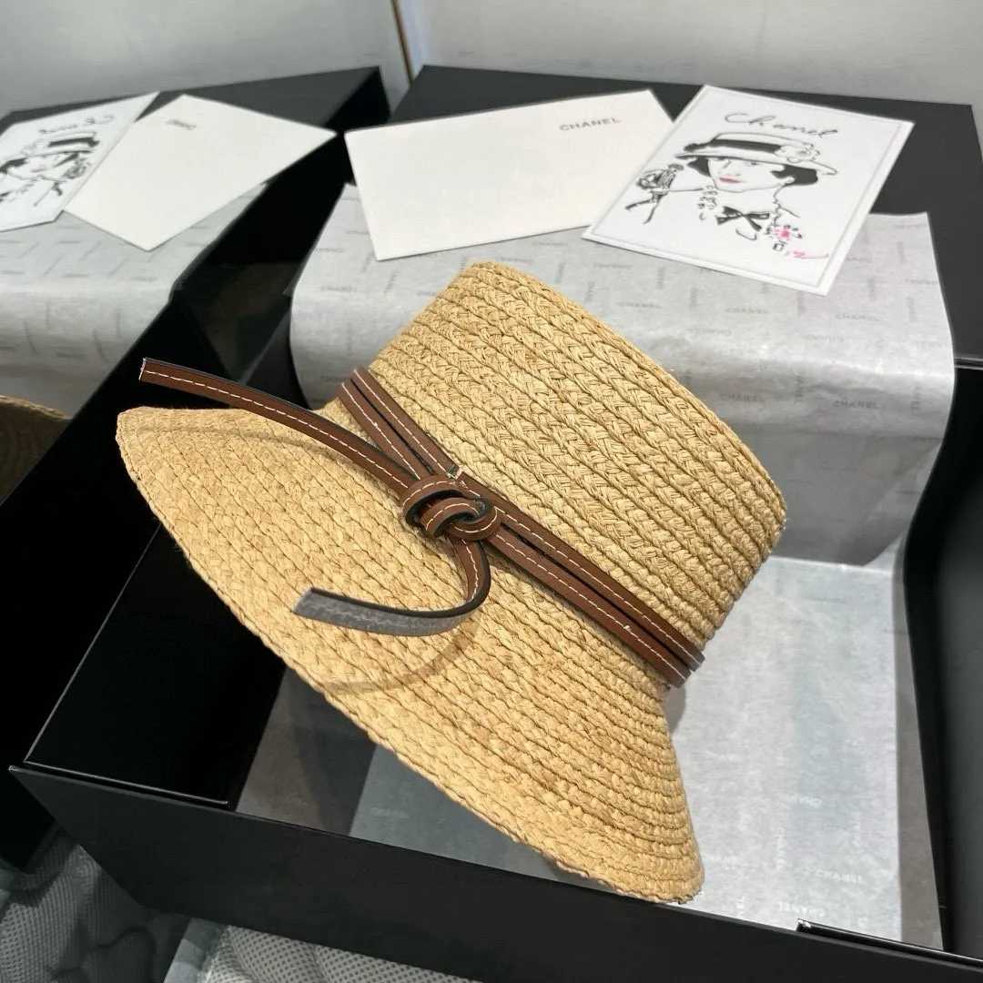 💰170¥ LOEWE Laffia hat, bucket hat, head circumference 57cm