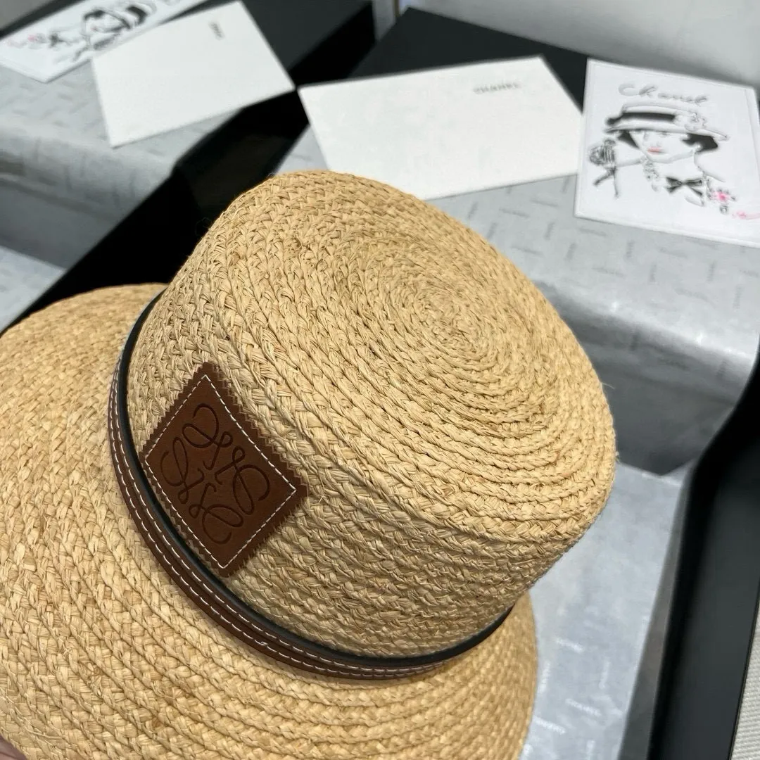 💰170¥ LOEWE Laffia hat, bucket hat, head circumference 57cm