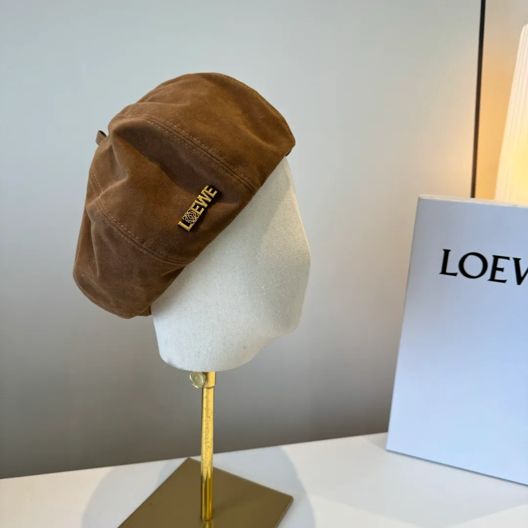 💰100¥ Loewe's new corduroy beret, painter's hat, head circumference 57cm
