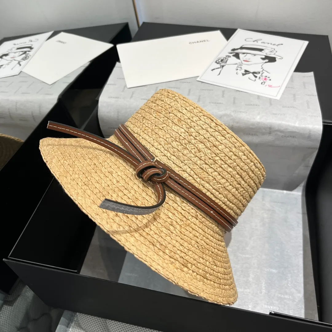 💰170¥ LOEWE Laffia hat, bucket hat, head circumference 57cm