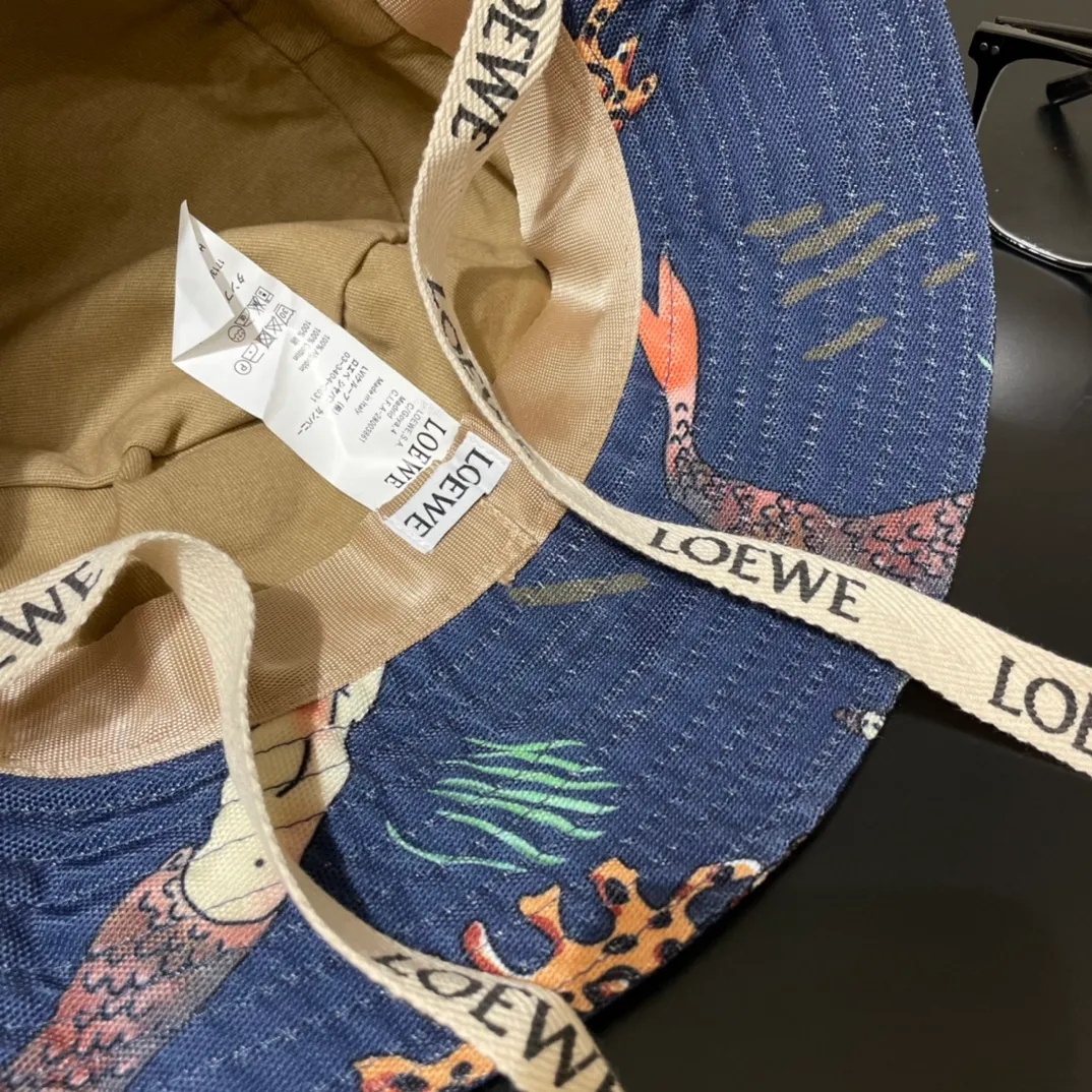 P76 Lowewe🌸 Japanese purchasing agent Yu Shuxin's same style fisherman hat Luojia basin hat water lily mermaid star Wang Yibo sunshade beach hat