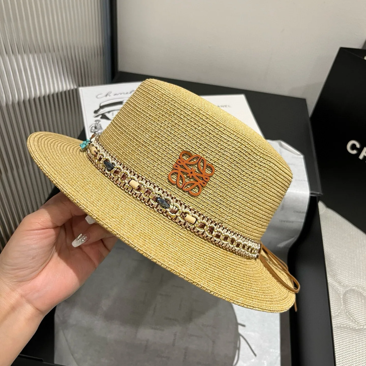 💰140¥ ＬＯＥＷＥ Loewee’s new flat top hat, head circumference 57cm