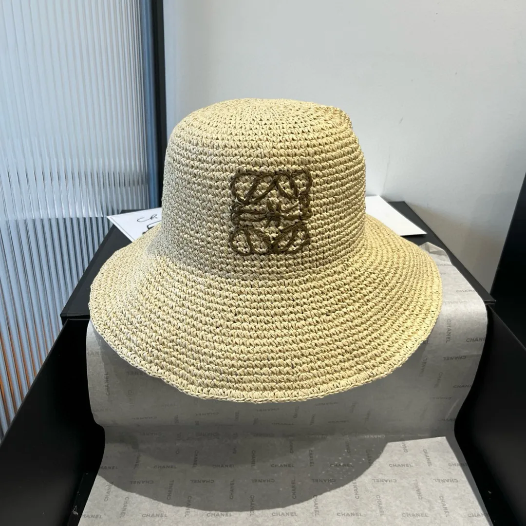💰100¥ ＬＯＥＷＥLOEWE's new straw hat, hand-crocheted straw hat, foldable, easy to carry, head circumference 57cm