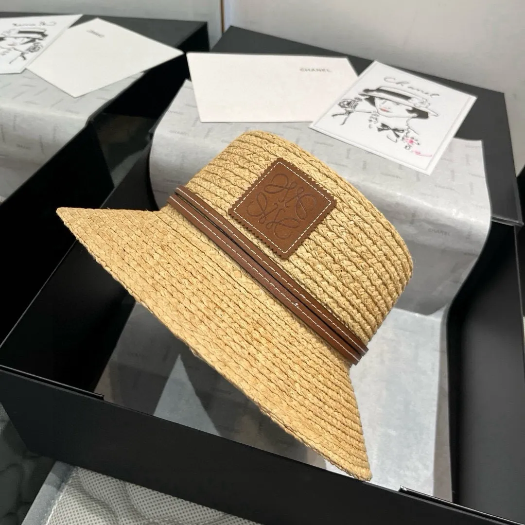💰170¥ LOEWE Laffia hat, bucket hat, head circumference 57cm
