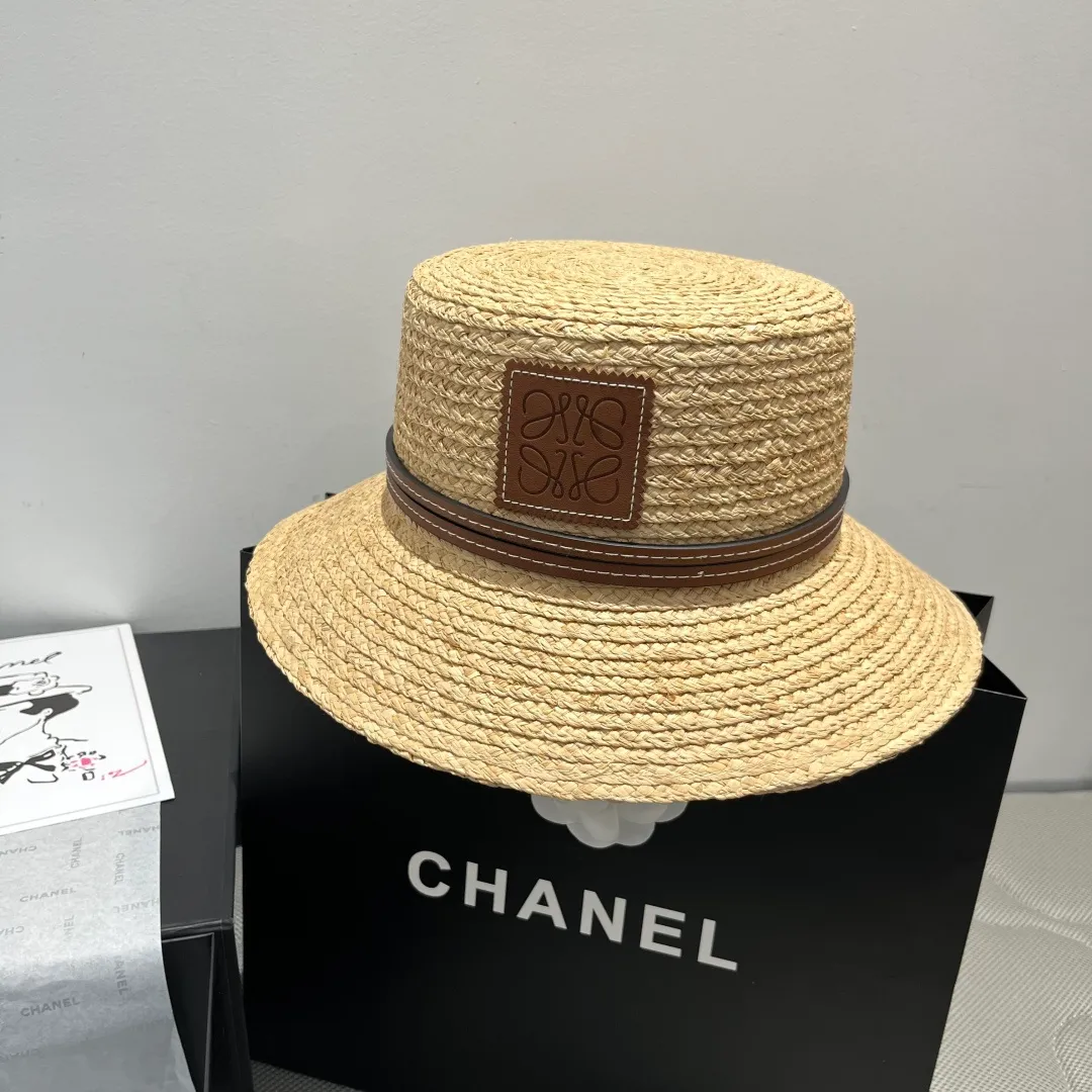 💰170¥ LOEWE Laffia hat, bucket hat, head circumference 57cm