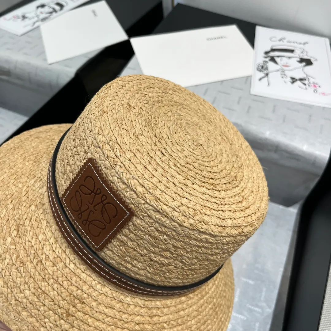 💰170¥ LOEWE Laffia hat, bucket hat, head circumference 57cm