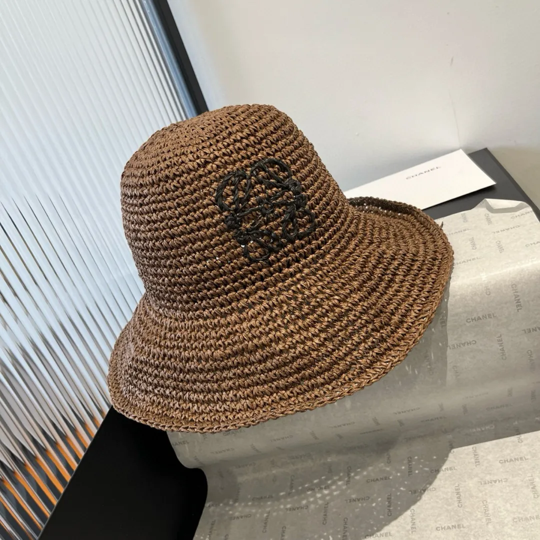 💰100¥ ＬＯＥＷＥLOEWE's new straw hat, hand-crocheted straw hat, foldable, easy to carry, head circumference 57cm