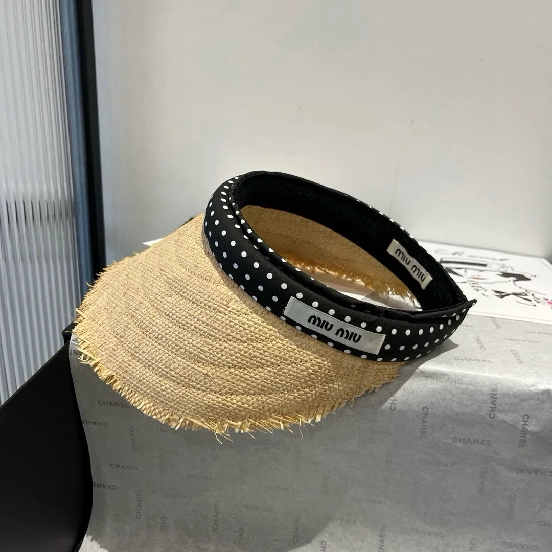 💰120¥ miumiu straw hat, headband sun hat