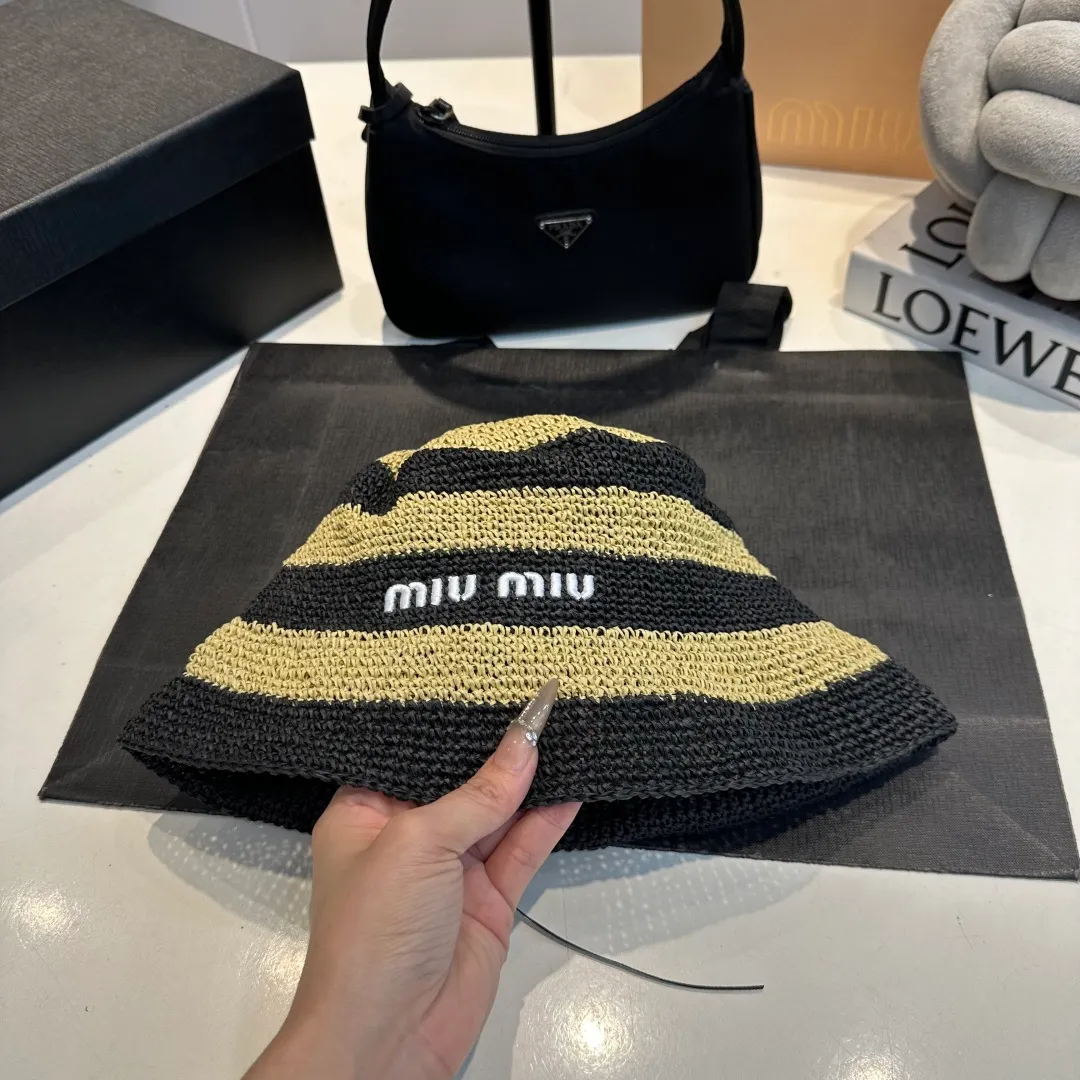P90 miumiu new sunshade straw hat, head circumference 57cm