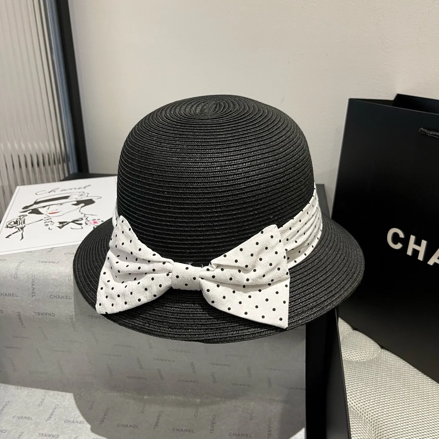 💰140¥ Miumiu new straw hat, head circumference 57cm
