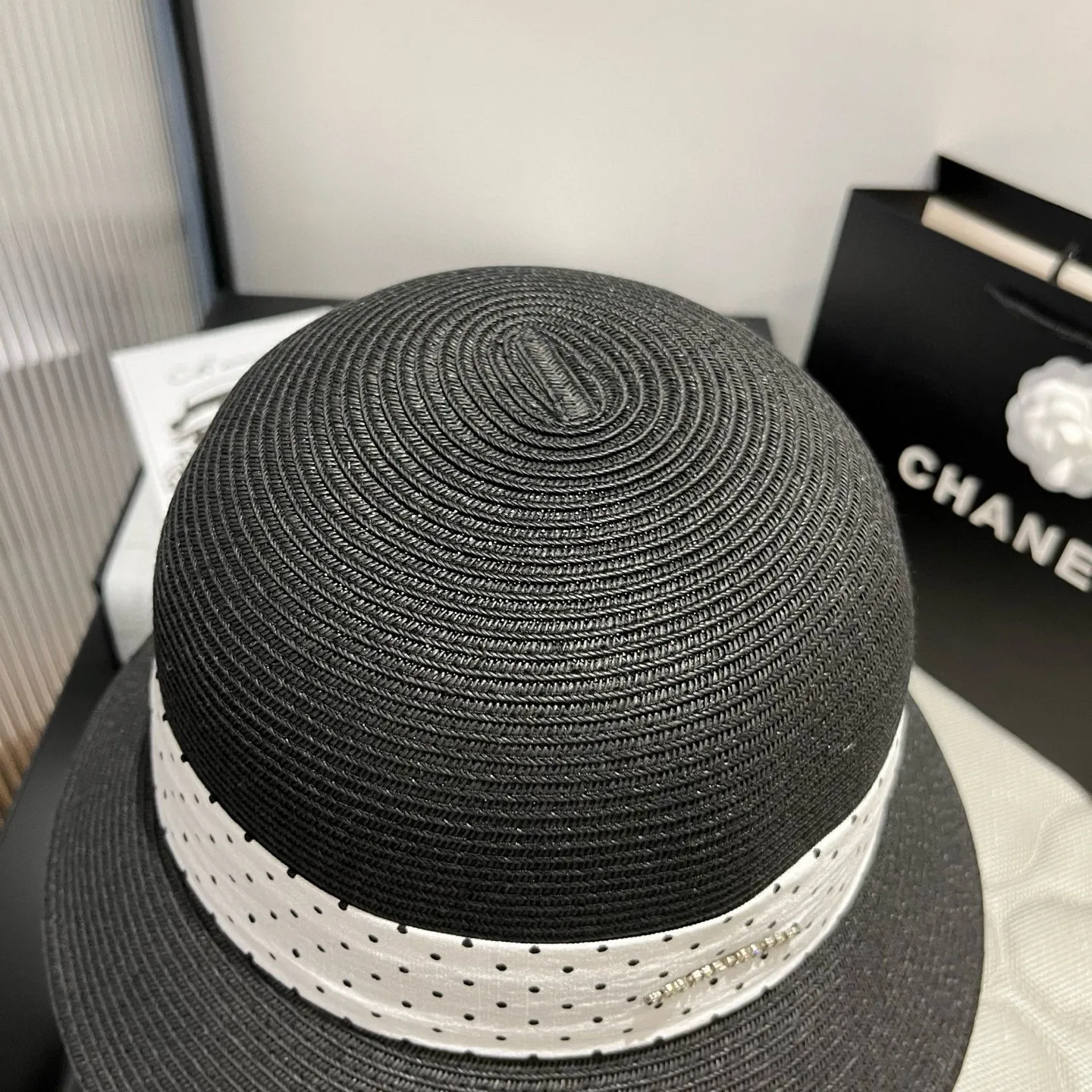 💰140¥ Miumiu new straw hat, head circumference 57cm