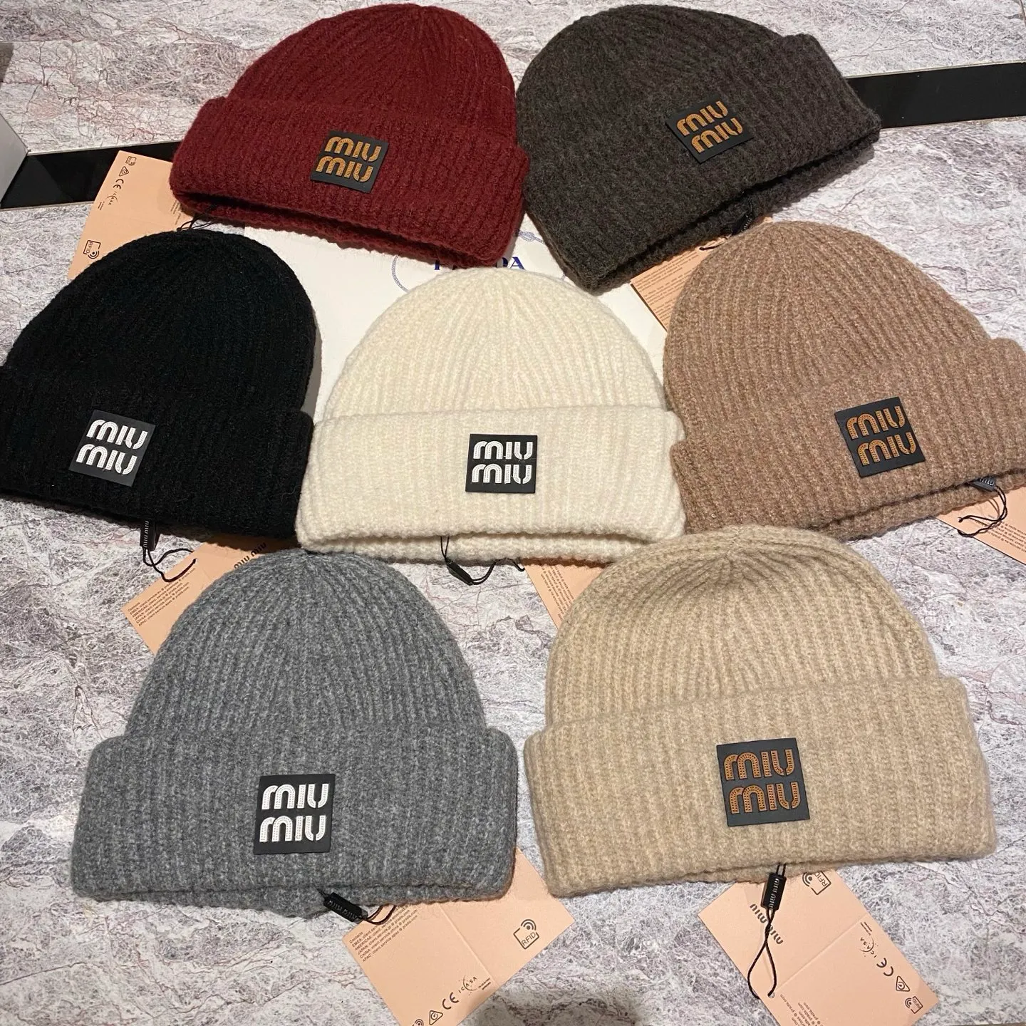 MiuMiu wool knit hat