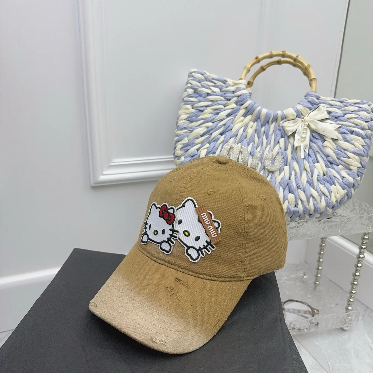 Kitty’s new baseball cap is here 🆕 Cute miumiu design for younger girls~