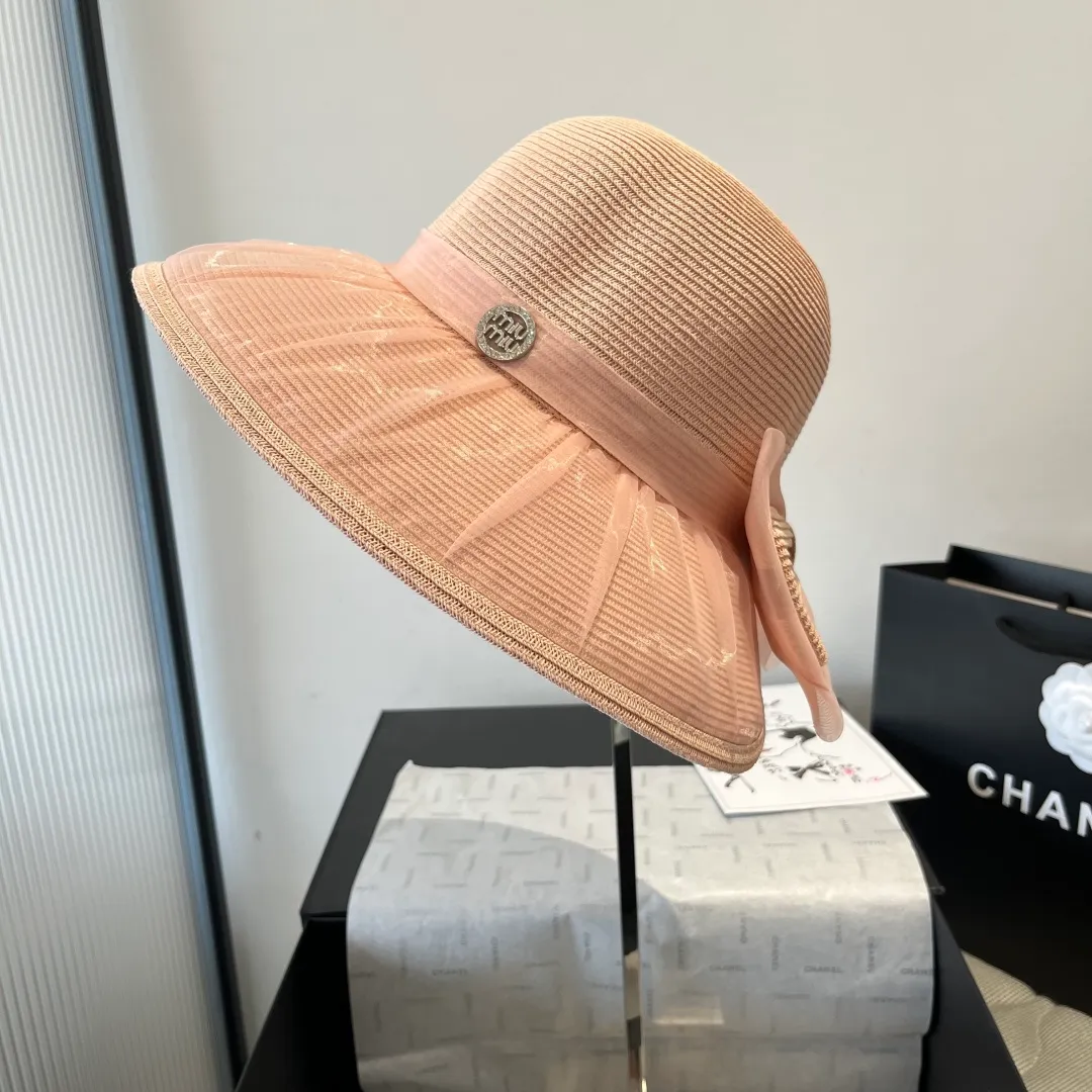 💰140¥ miumiu new bow basin hat, high-end customization, head circumference 57cm