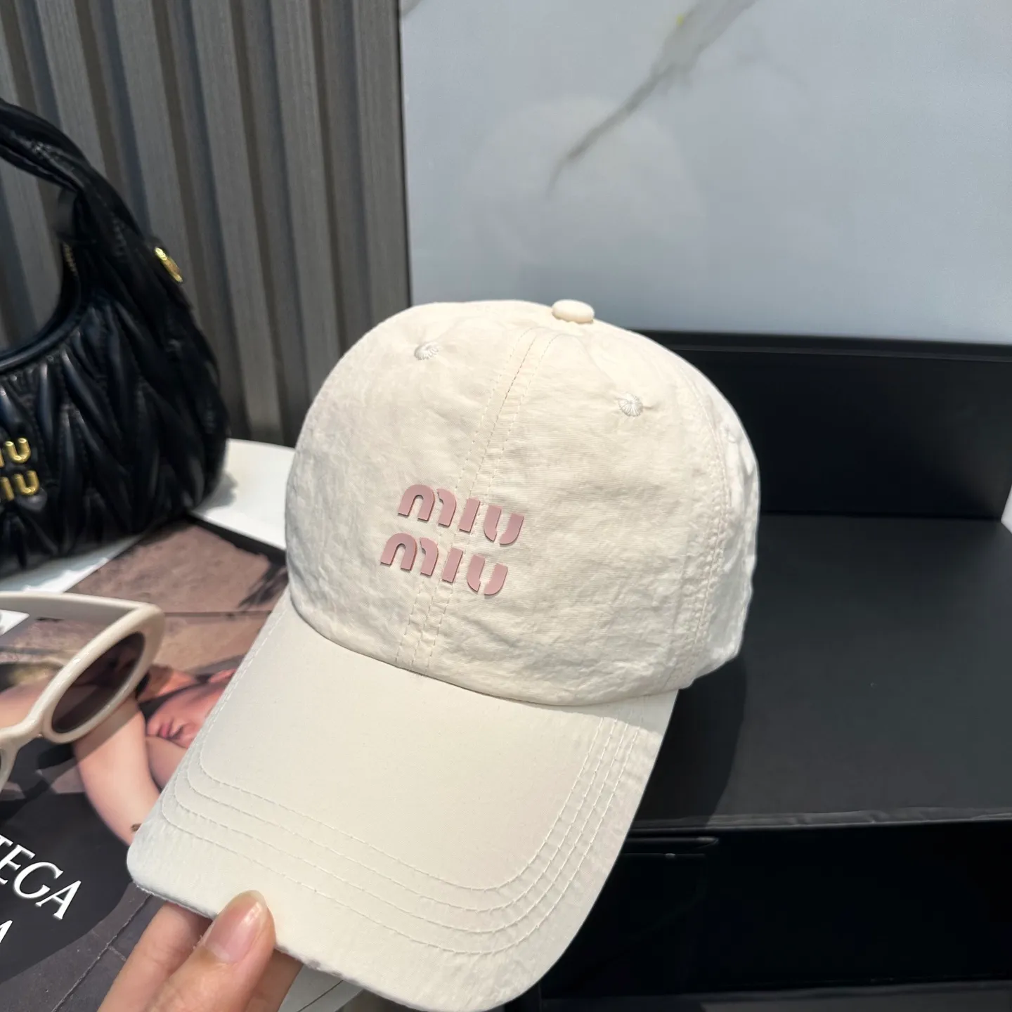 P50 miumiu new quick-drying simple baseball cap 🧢Light, breathable, trendy and versatile, Xiaohongshu grows grass, poison Get your boyfriend and cool together